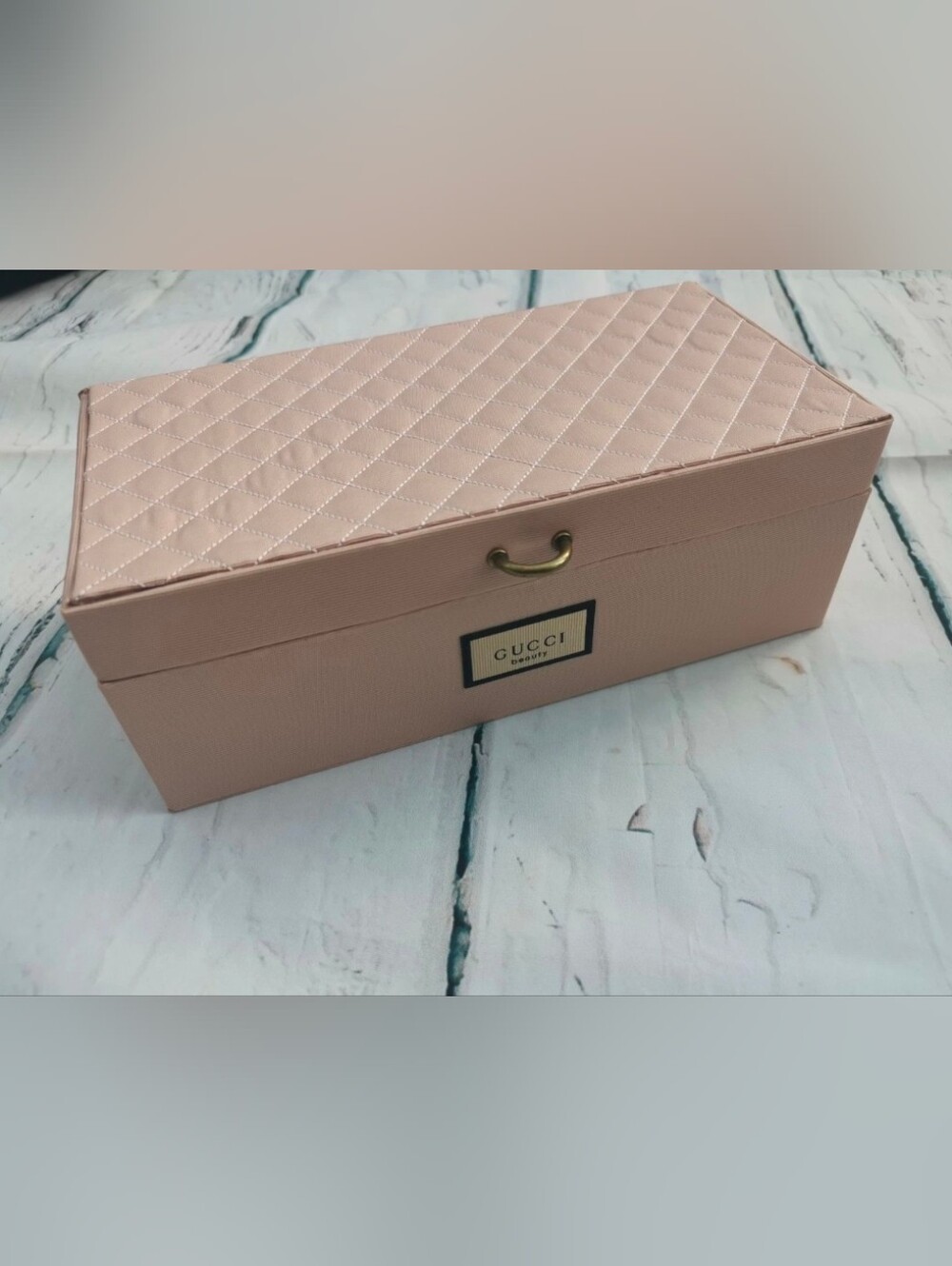 GUCCI BEAUTY Pink Jewellery Makeup Cosmetic Vanity Storage Case Box